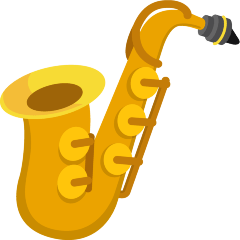 Skype saxophone emoji image