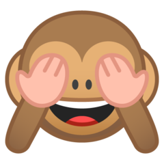 Google see-no-evil monkey emoji image