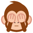 HTC see-no-evil monkey emoji image