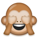 LG see-no-evil monkey emoji image