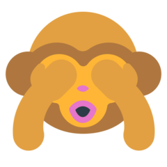Mozilla see-no-evil monkey emoji image