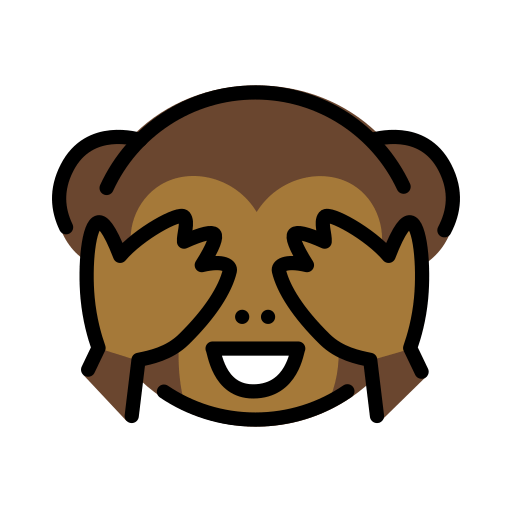 Openmoji see-no-evil monkey emoji image