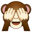 Samsung see-no-evil monkey emoji image