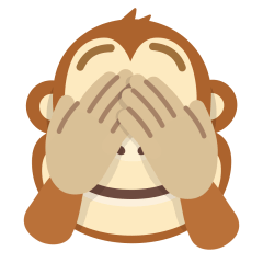 Skype see-no-evil monkey emoji image