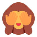 Toss see-no-evil monkey emoji image