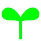 au by KDDI seedling emoji image