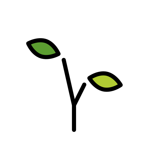 Openmoji seedling emoji image