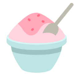 Mozilla shaved ice emoji image
