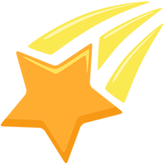 Facebook Messenger shooting star emoji image
