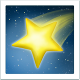 IOS/Apple shooting star emoji image