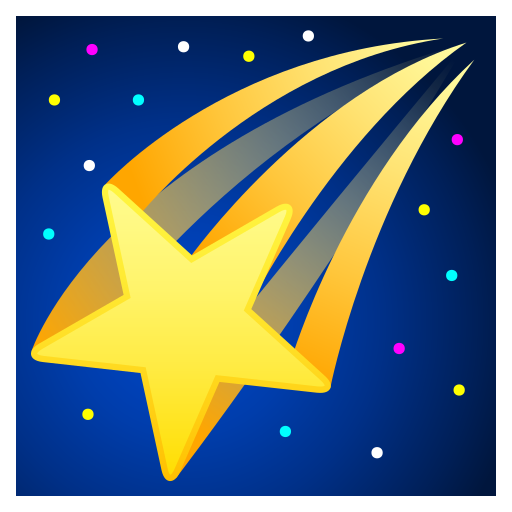 JoyPixels shooting star emoji image