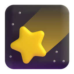 Microsoft Teams shooting star emoji image