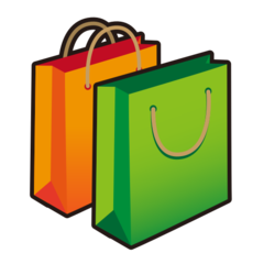 Emojidex shopping bags emoji image