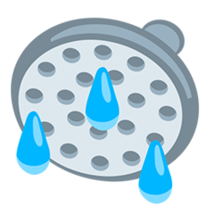 Facebook Messenger shower emoji image