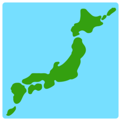 Mozilla silhouette of japan emoji image
