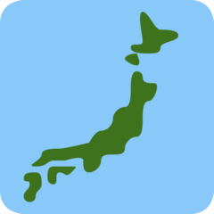 Twitter silhouette of japan emoji image