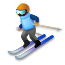 LG skier emoji image