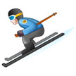 Samsung skier emoji image