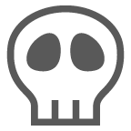 au by KDDI skull emoji image