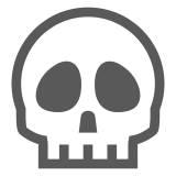 Docomo skull emoji image