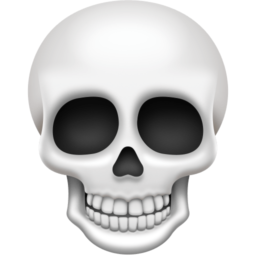 Facebook skull emoji image