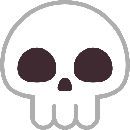 Microsoft skull emoji image