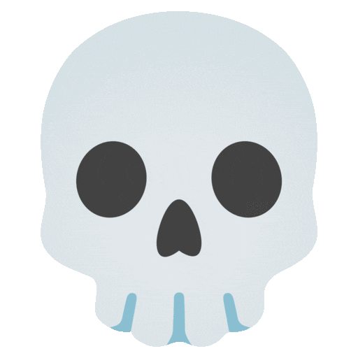 Noto Emoji Animation skull emoji image