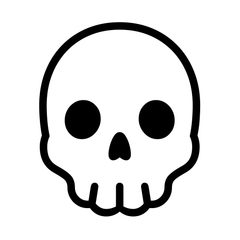 Noto Emoji Font skull emoji image