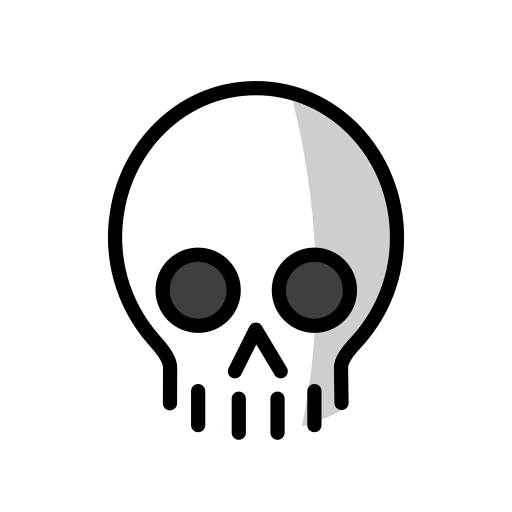 Openmoji skull emoji image