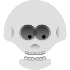 Skype skull emoji image