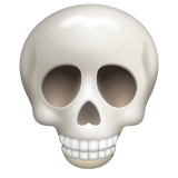 Whatsapp skull emoji image