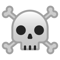 Google skull and crossbones emoji image