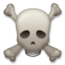 LG skull and crossbones emoji image
