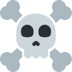 Twitter skull and crossbones emoji image