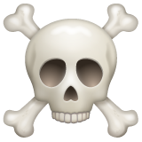 Whatsapp skull and crossbones emoji image