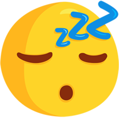 Facebook Messenger sleeping face emoji image