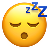 IOS/Apple sleeping face emoji image