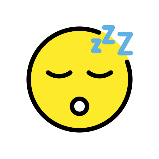 Openmoji sleeping face emoji image