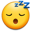 Samsung sleeping face emoji image