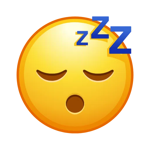 Telegram sleeping face emoji image
