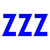 Docomo sleeping symbol emoji image