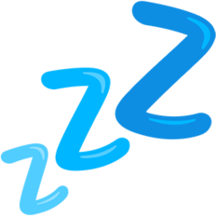 Facebook Messenger sleeping symbol emoji image