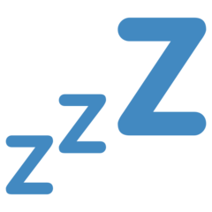 Twitter sleeping symbol emoji image