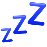 Whatsapp sleeping symbol emoji image