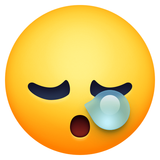 Facebook sleepy face emoji image