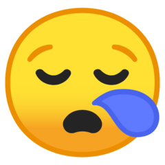 Google sleepy face emoji image