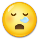 LG sleepy face emoji image