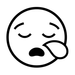 Noto Emoji Font sleepy face emoji image