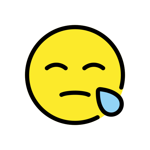 Openmoji sleepy face emoji image