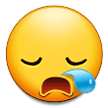 Samsung sleepy face emoji image
